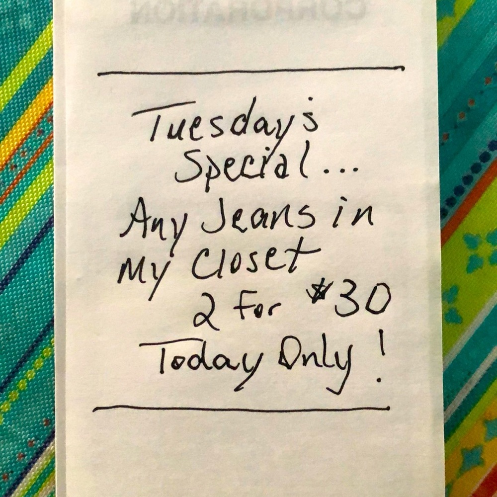 Two pair of Jeans for $30